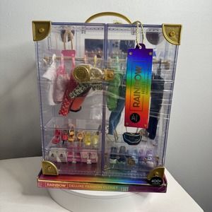 New Rainbow High Deluxe Fashion Closet Accessories Chair doll set Factory Sealed